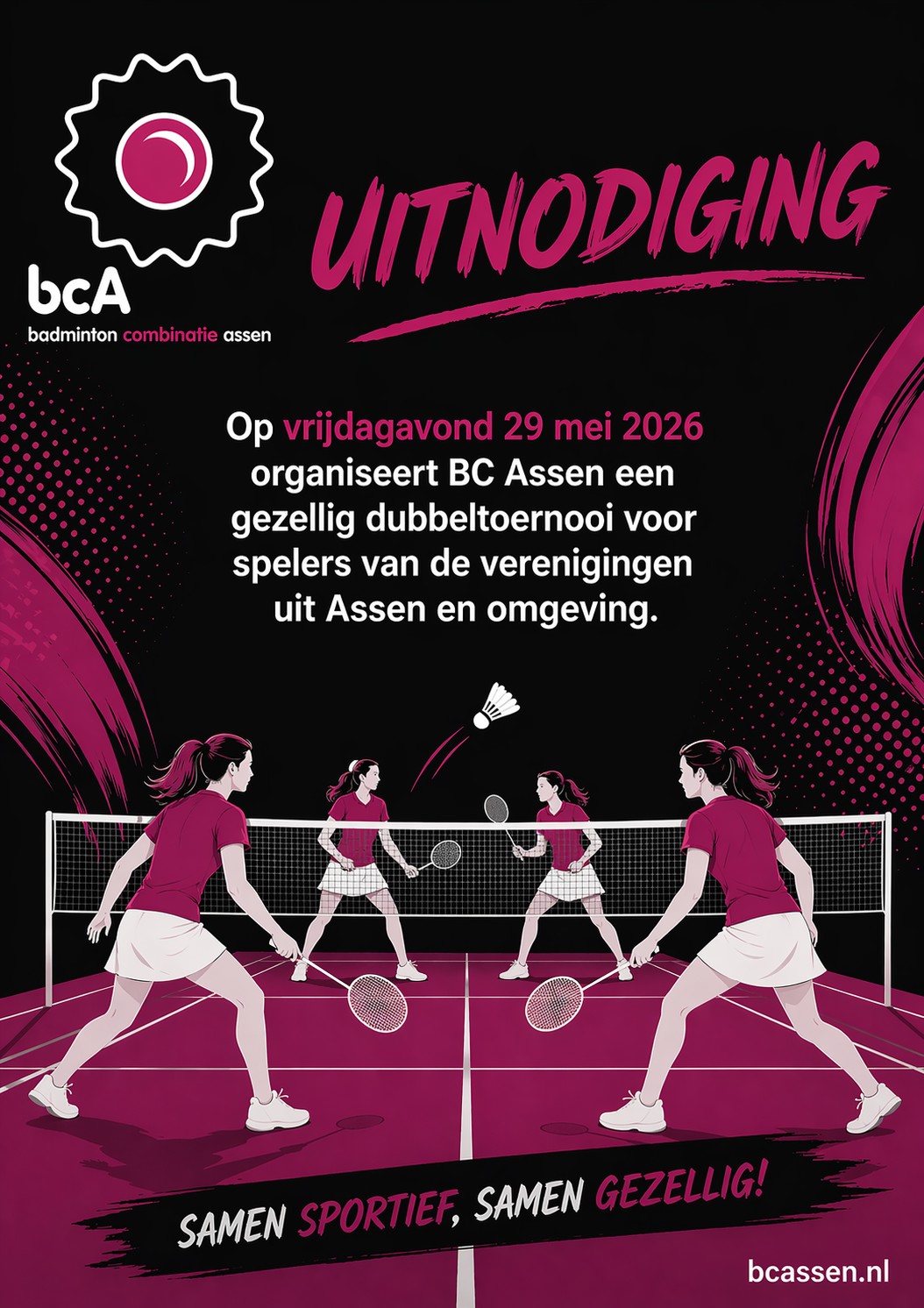 Dubbeltoernooi voor Assen en omgeving