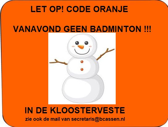 GEEN badminton in Kloosterveste 7-1-2026